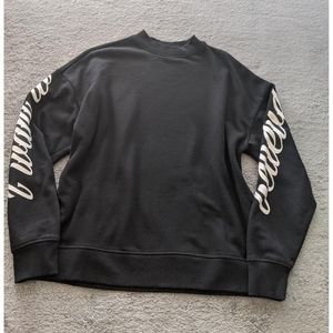 Black crewneck sweatshirt